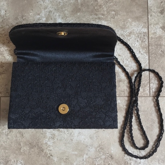 Vintage La Regale Beaded and Lace Clutch - Picture 2 of 8